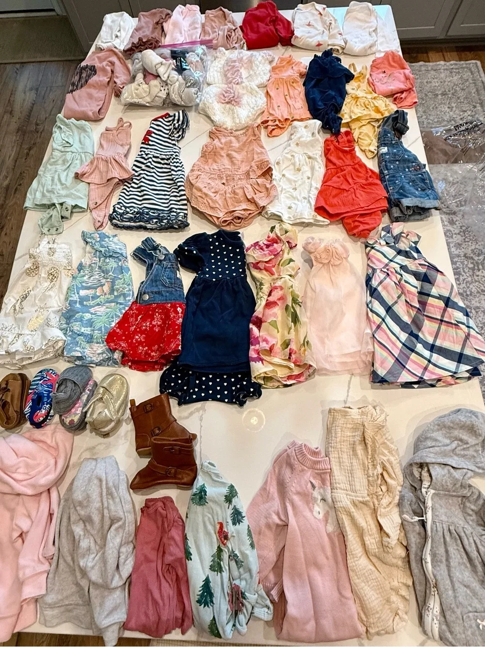 Baby girl 0-6 month clothing bundle